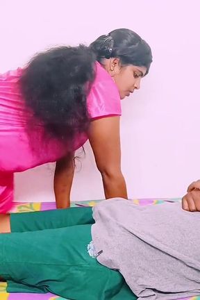 Angry Desi Bhabi Hardcore Cow Girl Fucking with Husbend&#039;s Stepbrother Big Dick. Telugu Dirty Talks.