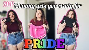 Step-mommy dresses you up for pride WMV