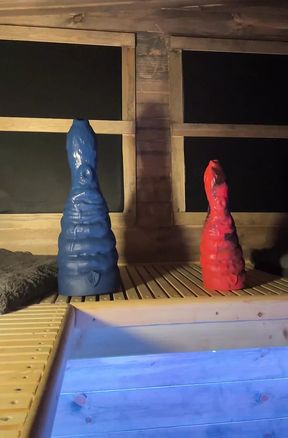 Devoncock1 - Sauna monster dildo fucking