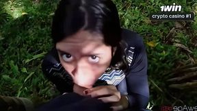 Trail through the woods finished up with a lot of love jam on his face