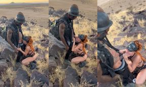 Post-apocalyptic wasteland session deep in the desert