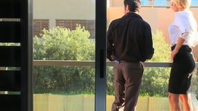 naughty blonde real estate agent carla cox gives her ass for a deal