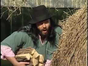 Gypsy couple hardcore outside on a ranch