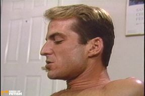 Muscular Man Fucks Mouth and Asshole of the Guy Who Makes Furniture on the Floor