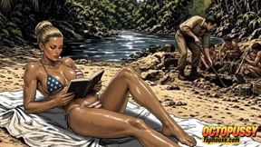 Married White Bitch Gets Anal Pleasure From BBC