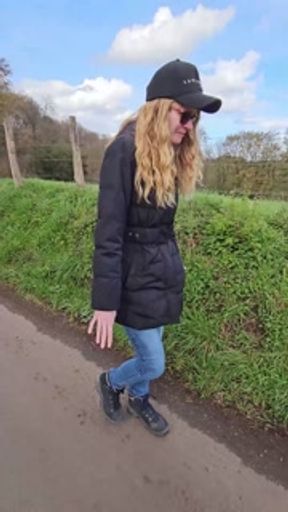 Walk with remote control vibrator