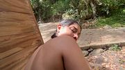 Tengo una fuerte y rica follada con mi cachonda latina hermanastra después de perdernos en medio del bosque.