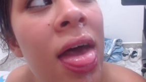 Pov Blowjob with Deepthroating and a Cumshot
