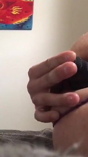 Playing with My Black Vibrator