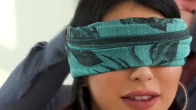 Ts Mimi Oh Sucked By Blindfold Babe And Bareback Anal Rides