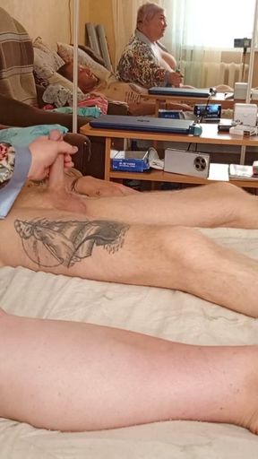 Stepmom makes a great blowjob and jerks off   Clip 1