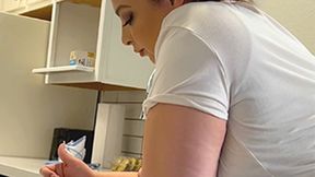 Heavenly's Slow and Methodical Dipping and Shoeplay Tease - mobile