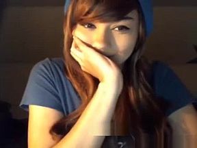 Beautiful redhead babe is feeling naughty in front of her webcam