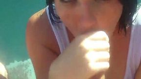 This hungry whore has a nice tattoo on her back and she loves to ride a dick