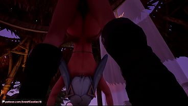 Yae Miko Fucks Faruzan Hard - Oral, Creampie &amp_ Cum on Tits
