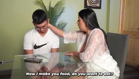 A Busty Stepmother Introduces Her Stepson's First Sexual Experience