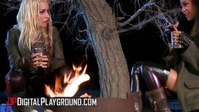 DIGITALPLAYGROUND - Veronica Rodriguez And Stevie Shae Share Outdoors Pussy Licking Moments