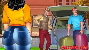 Old Pervert Gets Popped By Big-Busted Toon Girl In Unwelcoming Visit