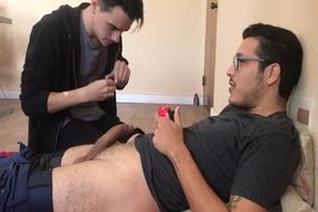 Birthday chap Plays movie Games And Tops Him while Makin