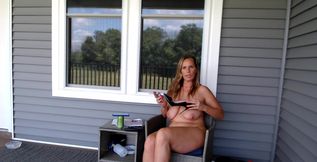 Just me trying to look sexy in heels, smokin' and playing with myself