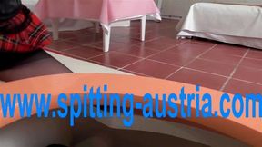toilet slave spitting