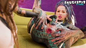 Alternative TATTOO Teens Fucking each other with Crazy Toys