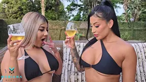 Colombian lesbische schatjes Mariana Martix en Naty Delgado
