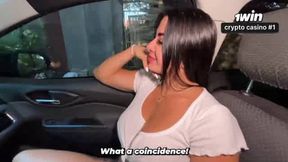 Horny buxom doll asks for a car flash, gets super ravaging steaming xxx porn!