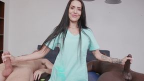 big tits & ass oil massage