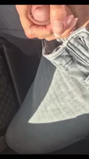 She jerks me off on the bus and I cum (risky)