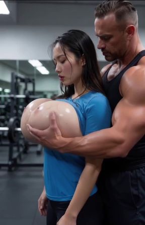 Fitness Model and Bodybuilder