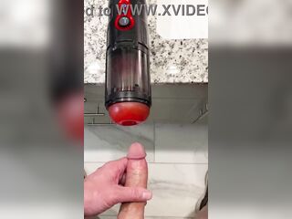 Jim Unleashes two Big Loads with Spinning Fuck Machine