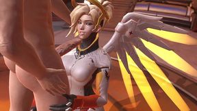 mercy blowjob - overwatch parody