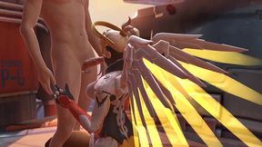 mercy blowjob - overwatch parody