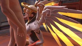 mercy blowjob - overwatch parody