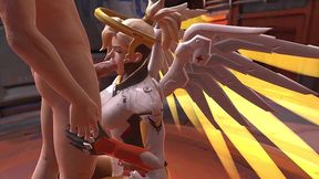 mercy blowjob - overwatch parody