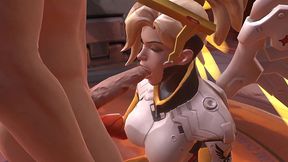 mercy blowjob - overwatch parody