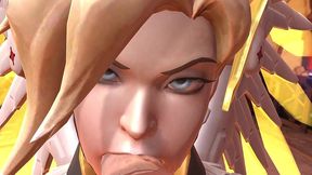 mercy blowjob - overwatch parody