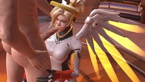 mercy blowjob - overwatch parody