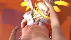 mercy blowjob - overwatch parody