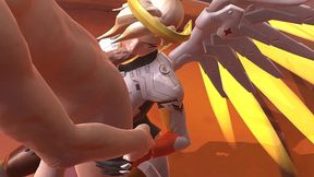 mercy blowjob - overwatch parody