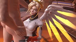 mercy blowjob - overwatch parody