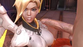 mercy blowjob - overwatch parody