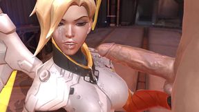 mercy blowjob - overwatch parody