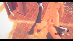 Boku No Hero Yaoi 3D - Todoroki Shoto Fucks and Cums Inside His Ass. Creampie Bareback