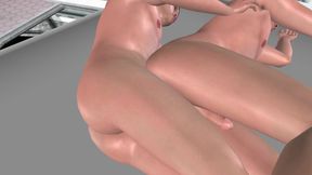 Muscular Man Deepthroats Cock Then Spoon Fucked 3D Gay Hentai