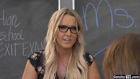 Ts teacher Kayleigh Coxx sucking student
