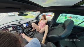 Desperately Wetting Ck Panties and Pissing on My Face in My Car