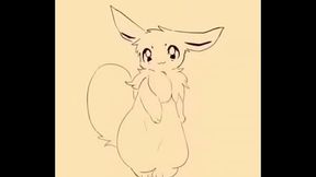 Eevee haciendo un bailesito furry xd.