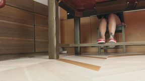 Pretty Khaleesi (From Ukraine) - Dirty Feet And Man Under Table - Russian Language